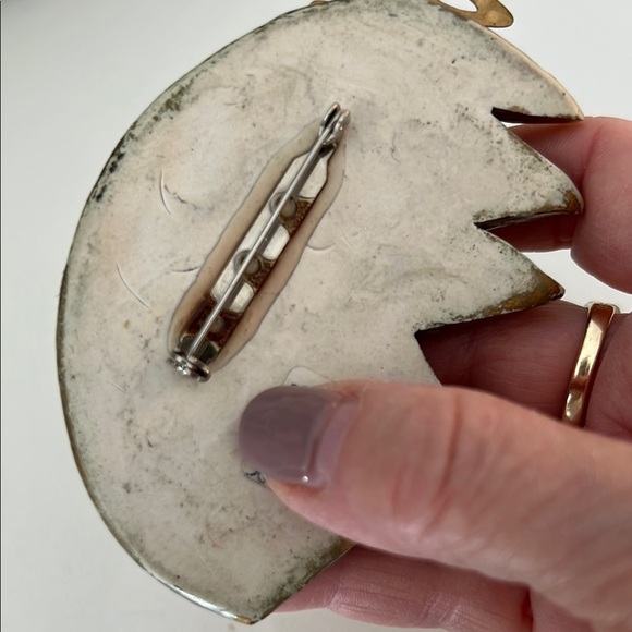 80s Vintage Multicolor Stone Brooch large size - Picture 10 of 13